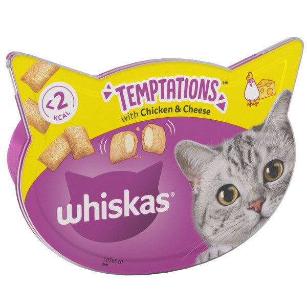 Whiskas Temptations Chicken & Cheese 8x60g, Whiskas,