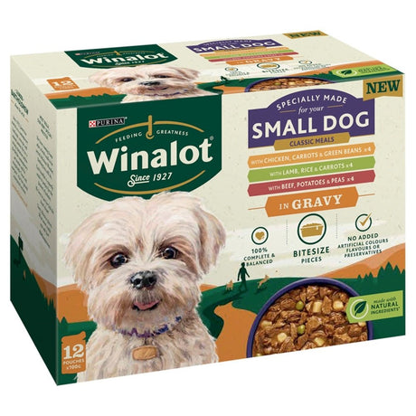 Winalot Small Dog Classic Meals in Gravy 4x (12x100g), Winalot,