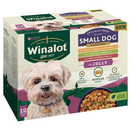 Winalot Small Dog Classic Meals in Jelly 4x (12x100g), Winalot,