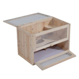 Wooden Hamster Cage for Playful Small Rodents, PawHut,