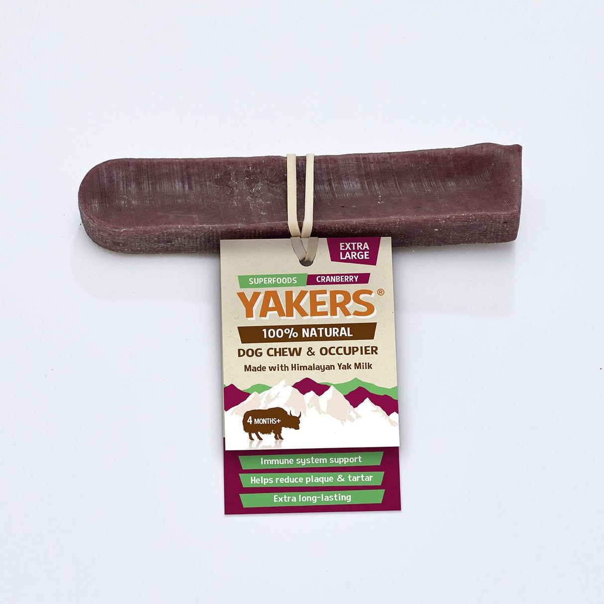 Yakers Cranberry Dog Chew, Yakers, XL