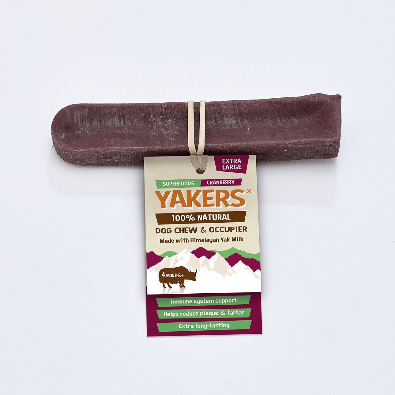 Yakers Cranberry Dog Chew, Yakers, Medium